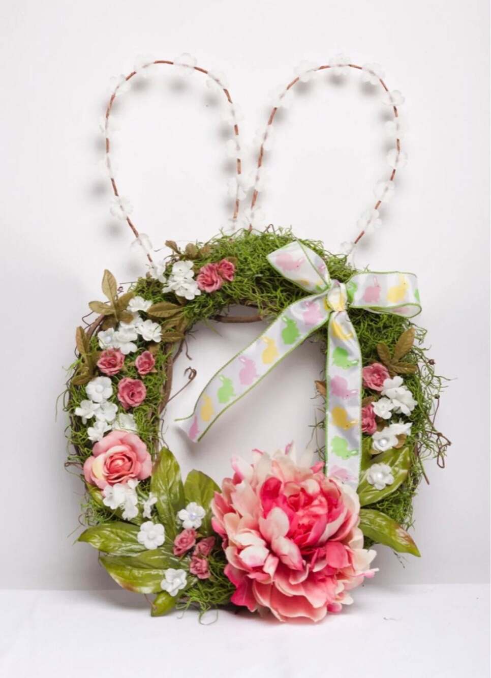 Handmade By Me Easter Bunny Door Wreath